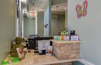 reception desk at Green Meadow Dental